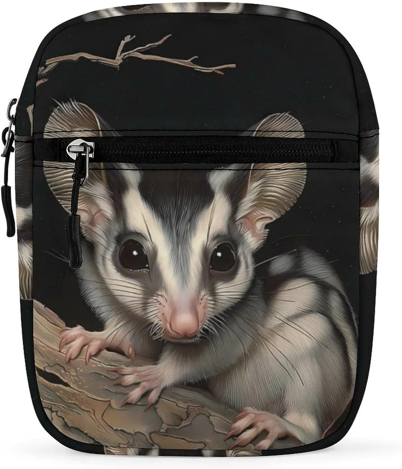 Australian Sugar Glider Small Crossbody Bag Casual Belt Bag Sling Purse for Travel Hiking