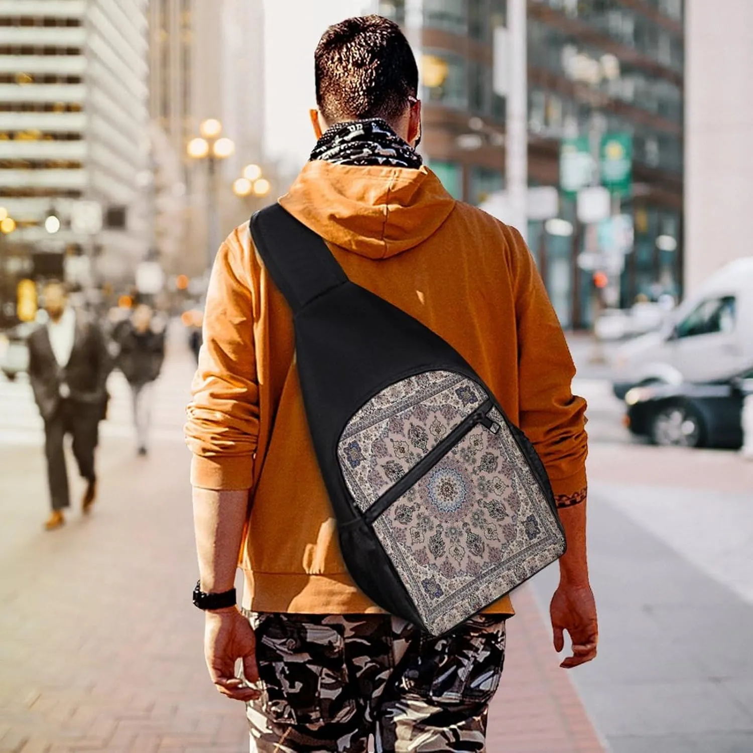 Autism Awareness Watercolor Splatter Simple And Atmospheric Large Capacity Chest Bag