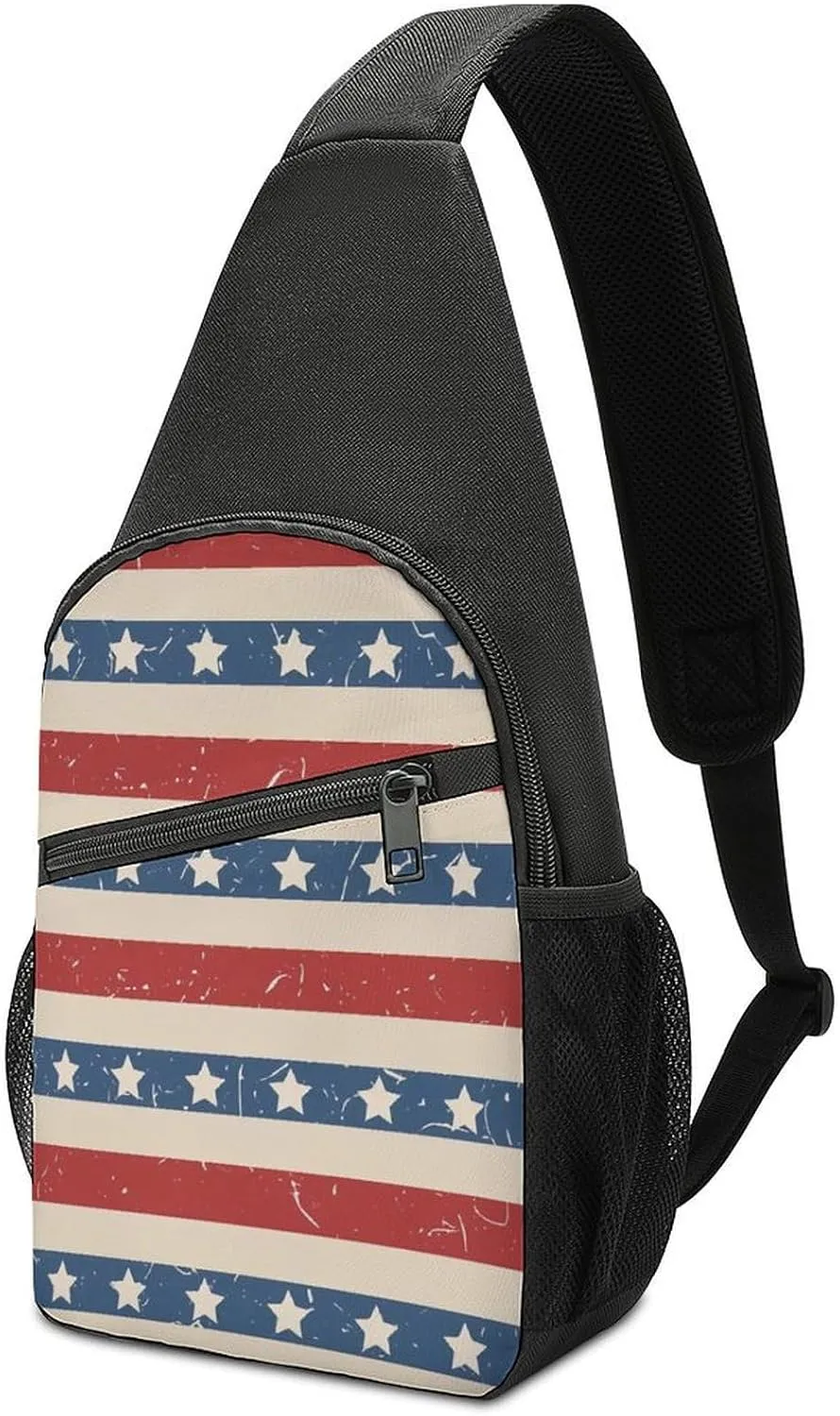 Autism Awareness Watercolor Splatter Simple And Atmospheric Large Capacity Chest Bag