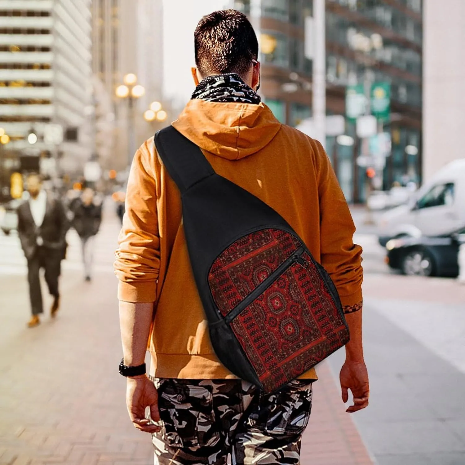 Autism Awareness Watercolor Splatter Simple And Atmospheric Large Capacity Chest Bag