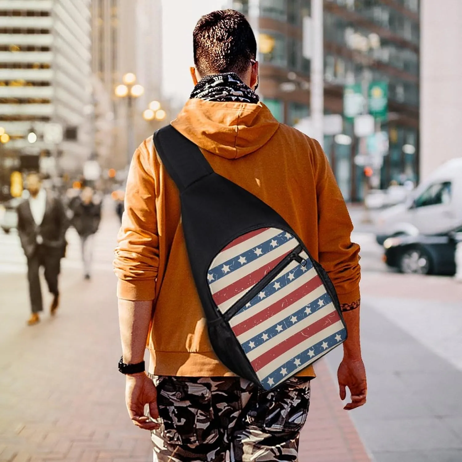 Autism Awareness Watercolor Splatter Simple And Atmospheric Large Capacity Chest Bag