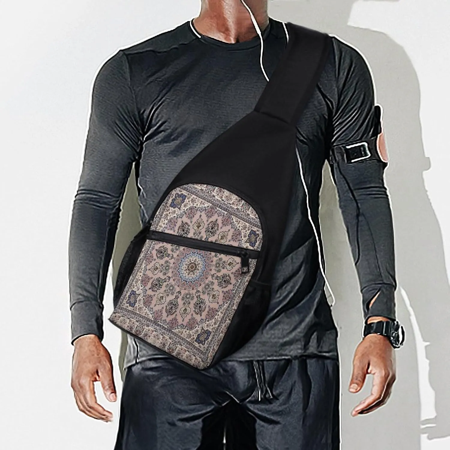 Autism Awareness Watercolor Splatter Simple And Atmospheric Large Capacity Chest Bag