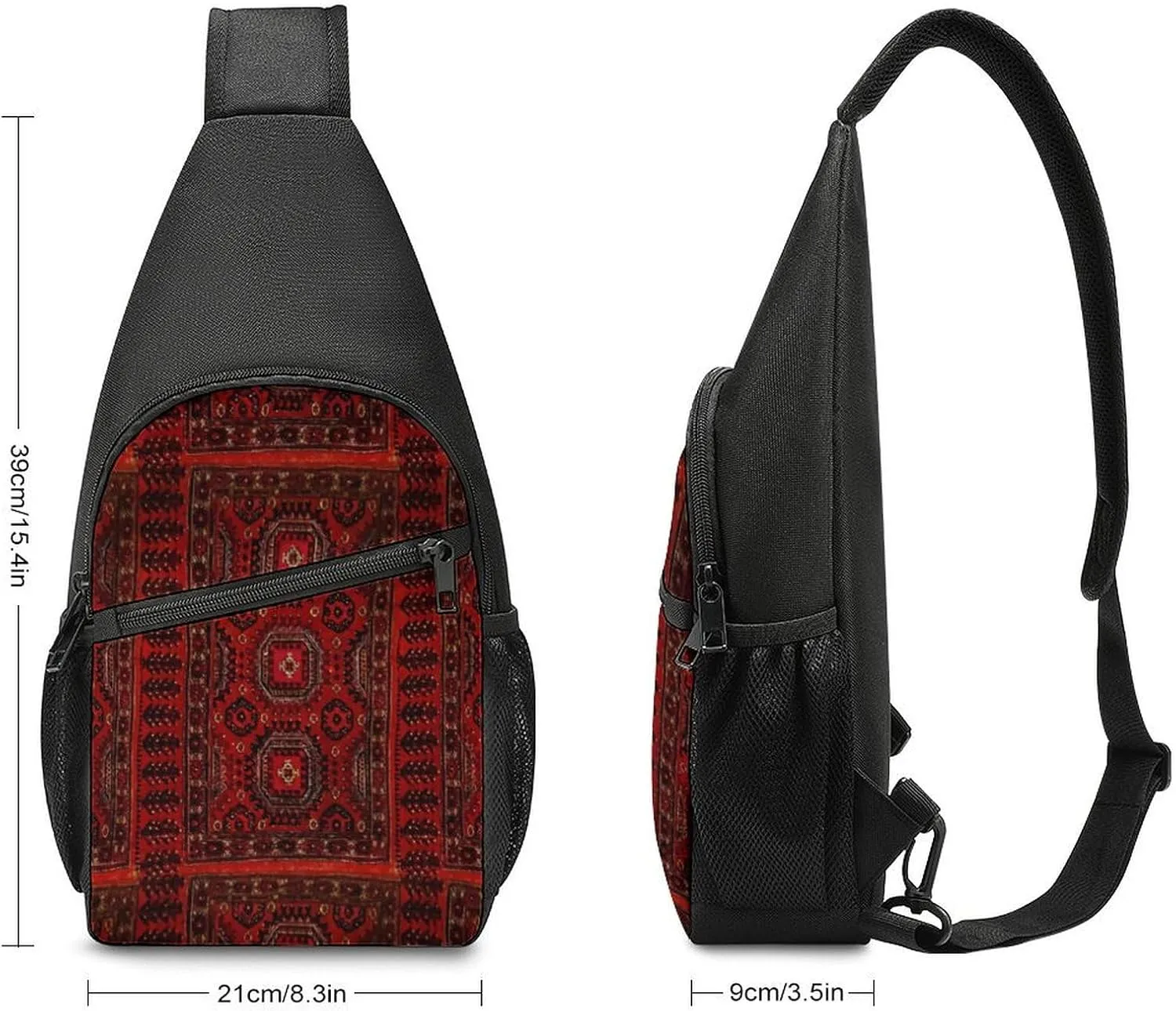 Autism Awareness Watercolor Splatter Simple And Atmospheric Large Capacity Chest Bag