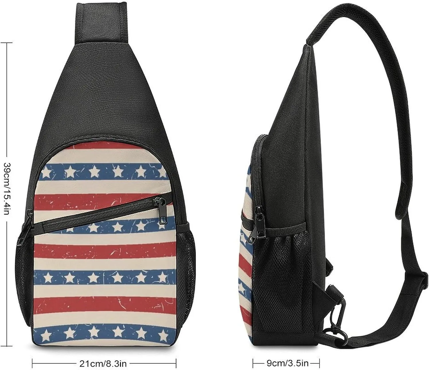 Autism Awareness Watercolor Splatter Simple And Atmospheric Large Capacity Chest Bag