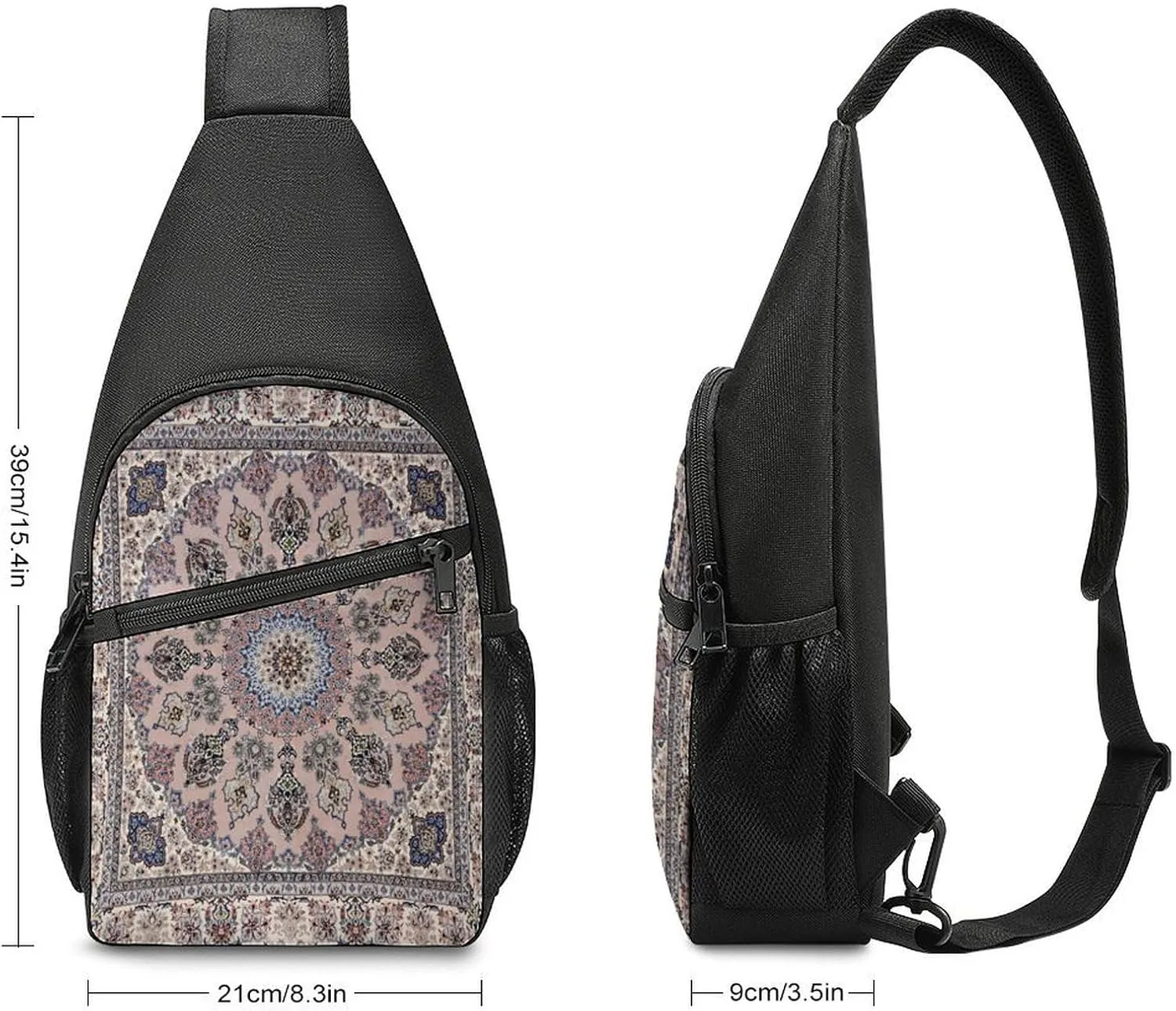 Autism Awareness Watercolor Splatter Simple And Atmospheric Large Capacity Chest Bag