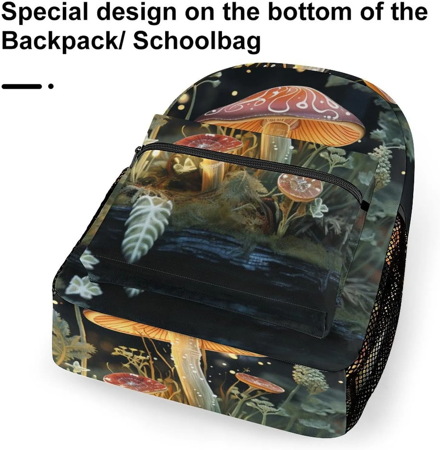 Backpacks Butterfly Mushroom Travel Bag Laptop Backpack Casual Daypack for Weekender Business Hiking
