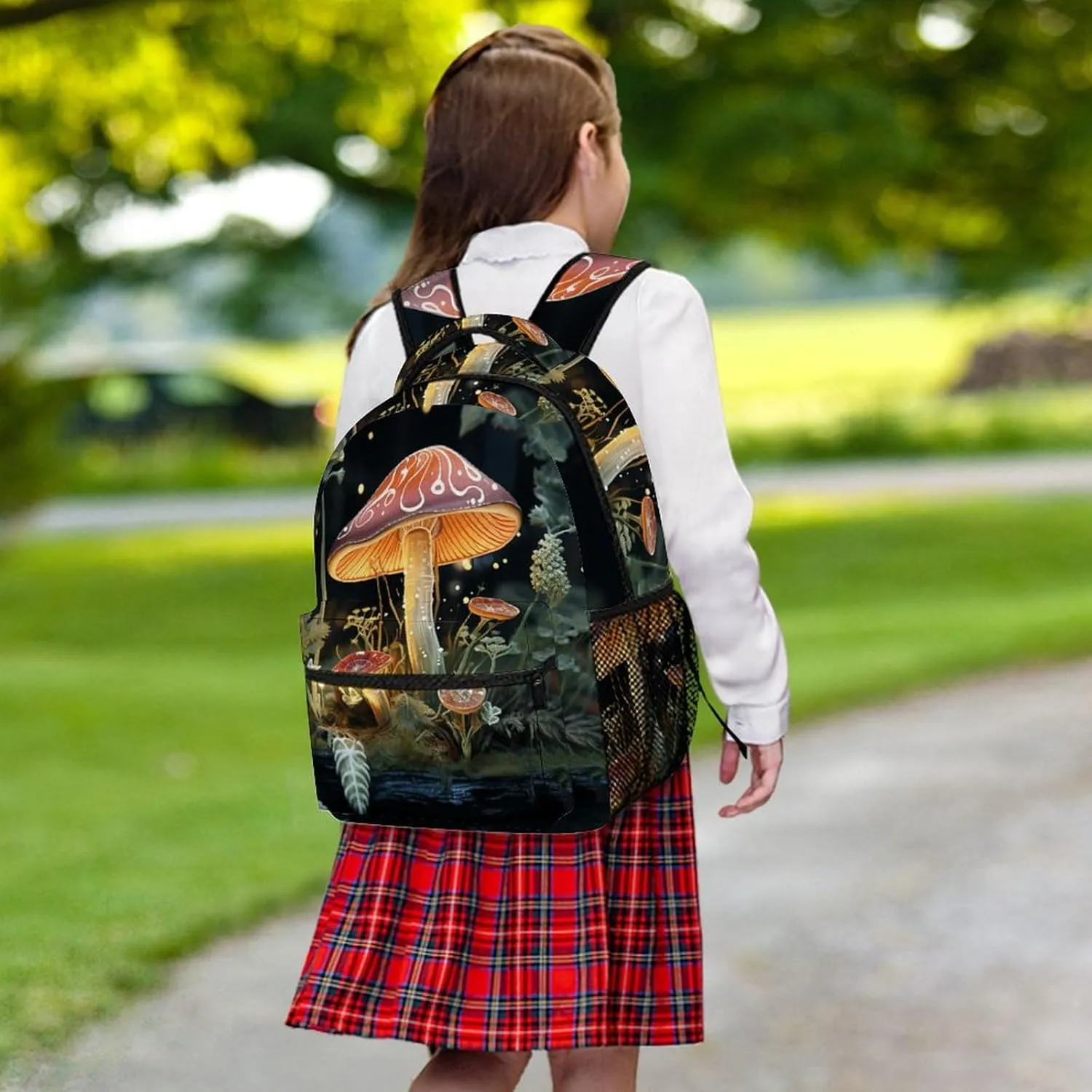 Backpacks Butterfly Mushroom Travel Bag Laptop Backpack Casual Daypack for Weekender Business Hiking