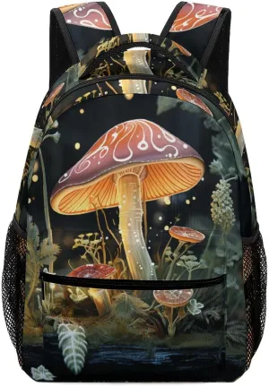 Backpacks Butterfly Mushroom Travel Bag Laptop Backpack Casual Daypack for Weekender Business Hiking