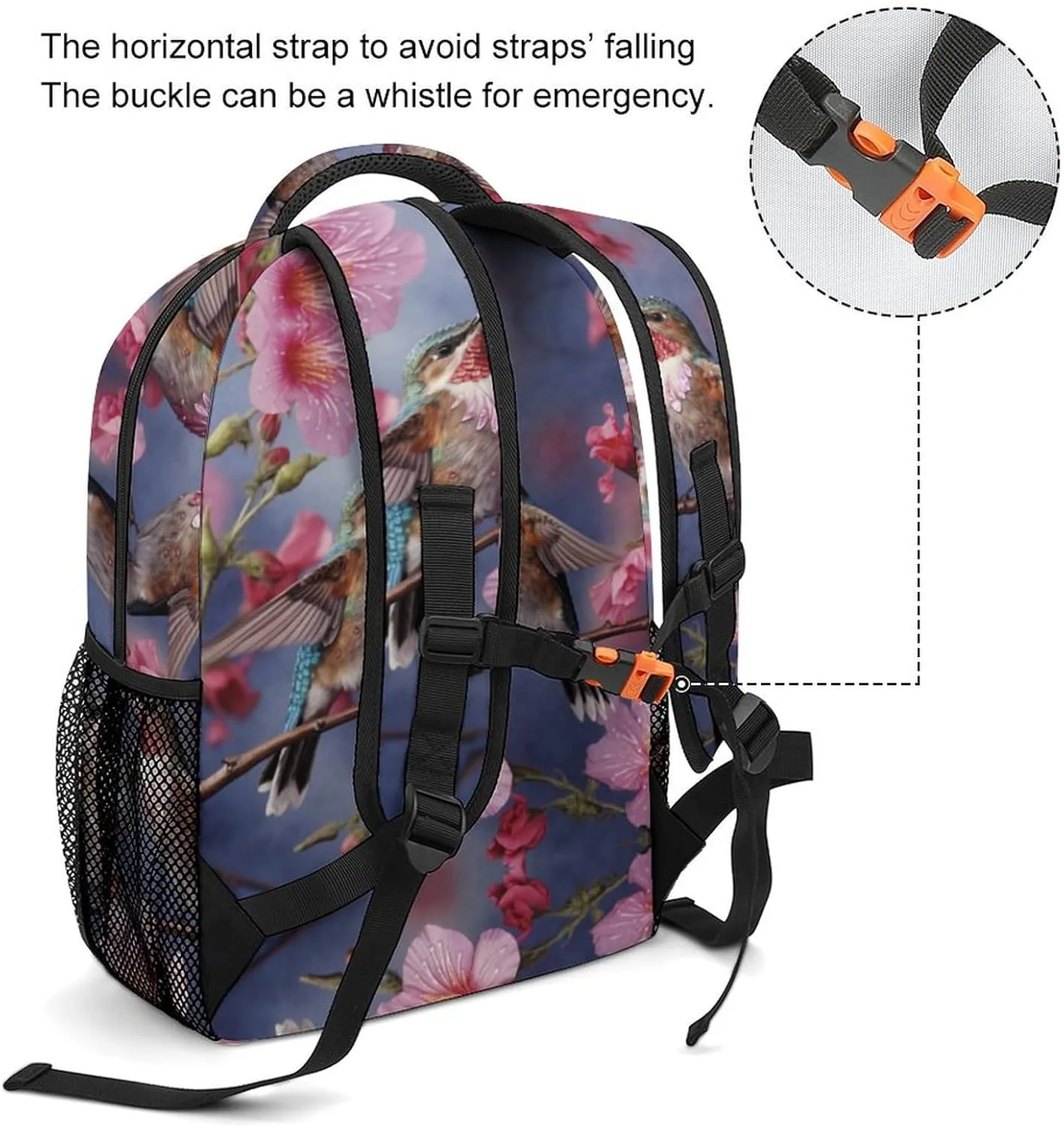 Backpacks Humming Birds With Travel Bag Laptop Backpack Casual Daypack for Weekender Business Hiking