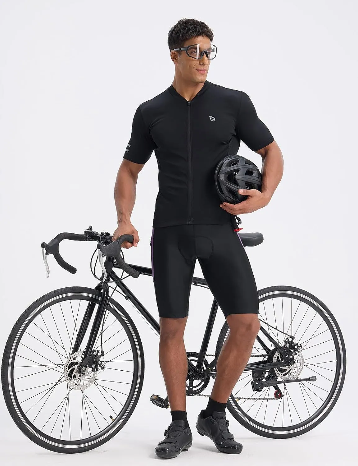 baleaf Men's Padded Bike Shorts Cycling Road Biking Riding Bicycle Cycle Wear Pockets UPF 50  MTB Accessories Tights