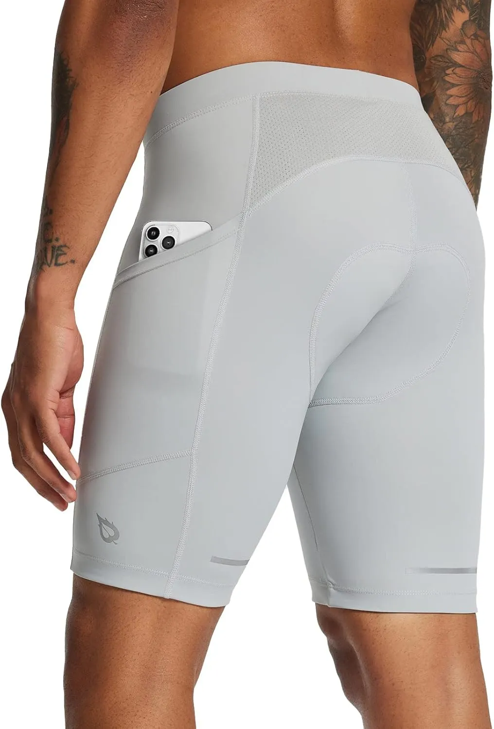baleaf Men's Padded Bike Shorts Cycling Road Biking Riding Bicycle Cycle Wear Pockets UPF 50  MTB Accessories Tights