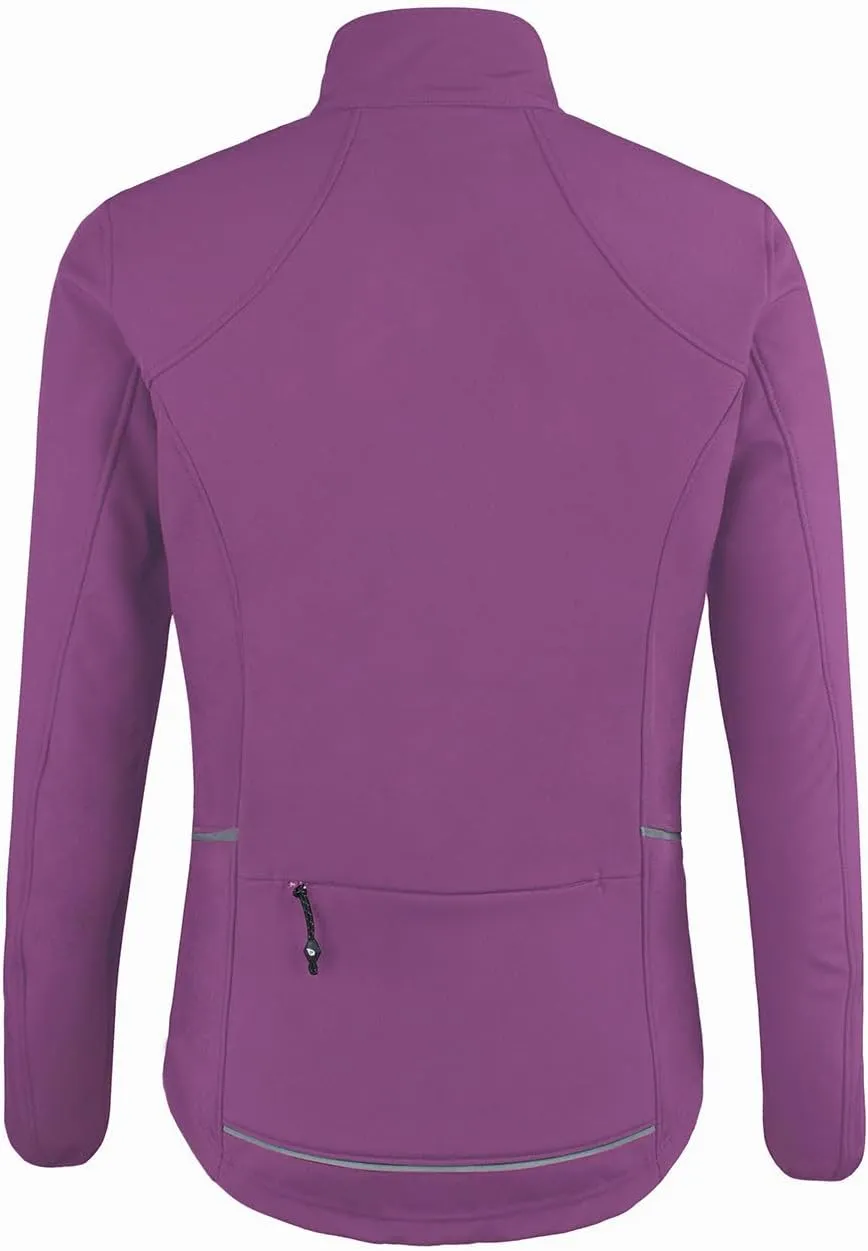 baleaf Women's Cycling Jacket Windproof Thermal Winter Running Cold Weather Gear Waterproof Softshell Warm