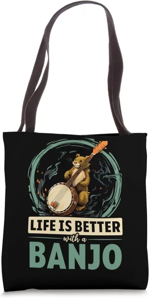 Banjo Player Instrumentalist Musical Instrument Musician Tote Bag
