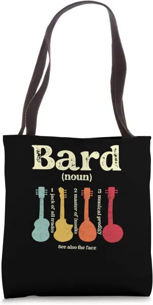 Bard Class Tabletop Definition Musical Prodigy Instrument Tote Bag