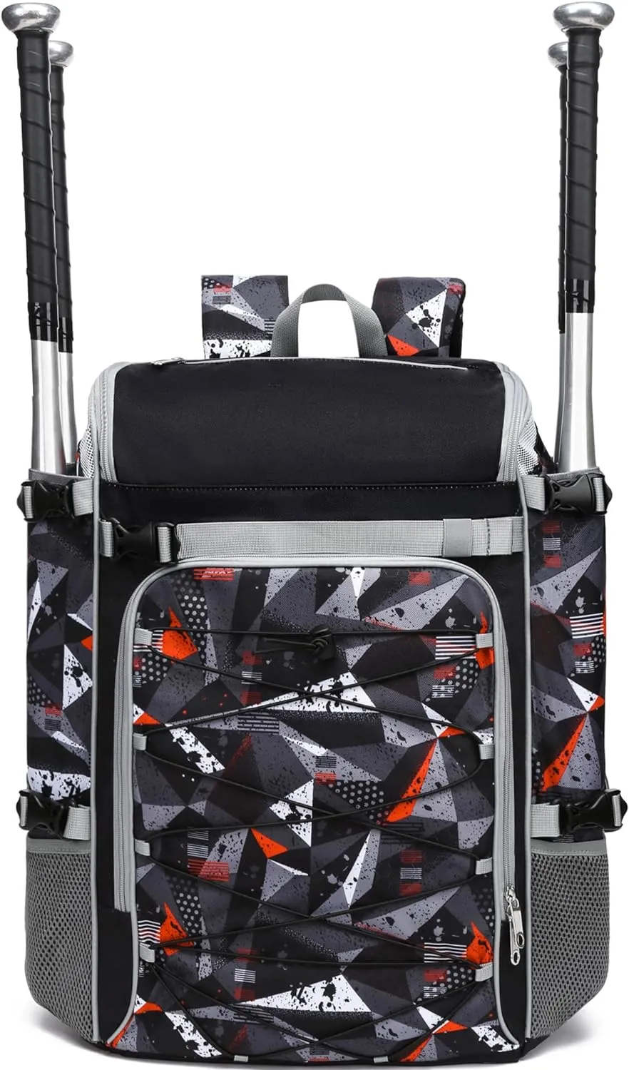 Baseball Softball Catchers Gear Bag for Helmet Chest Protector Leg Guards Cleats Large Baseball Softball Bat Backpack for Boys Girls Catchers Equipment Bag for Youth Adult