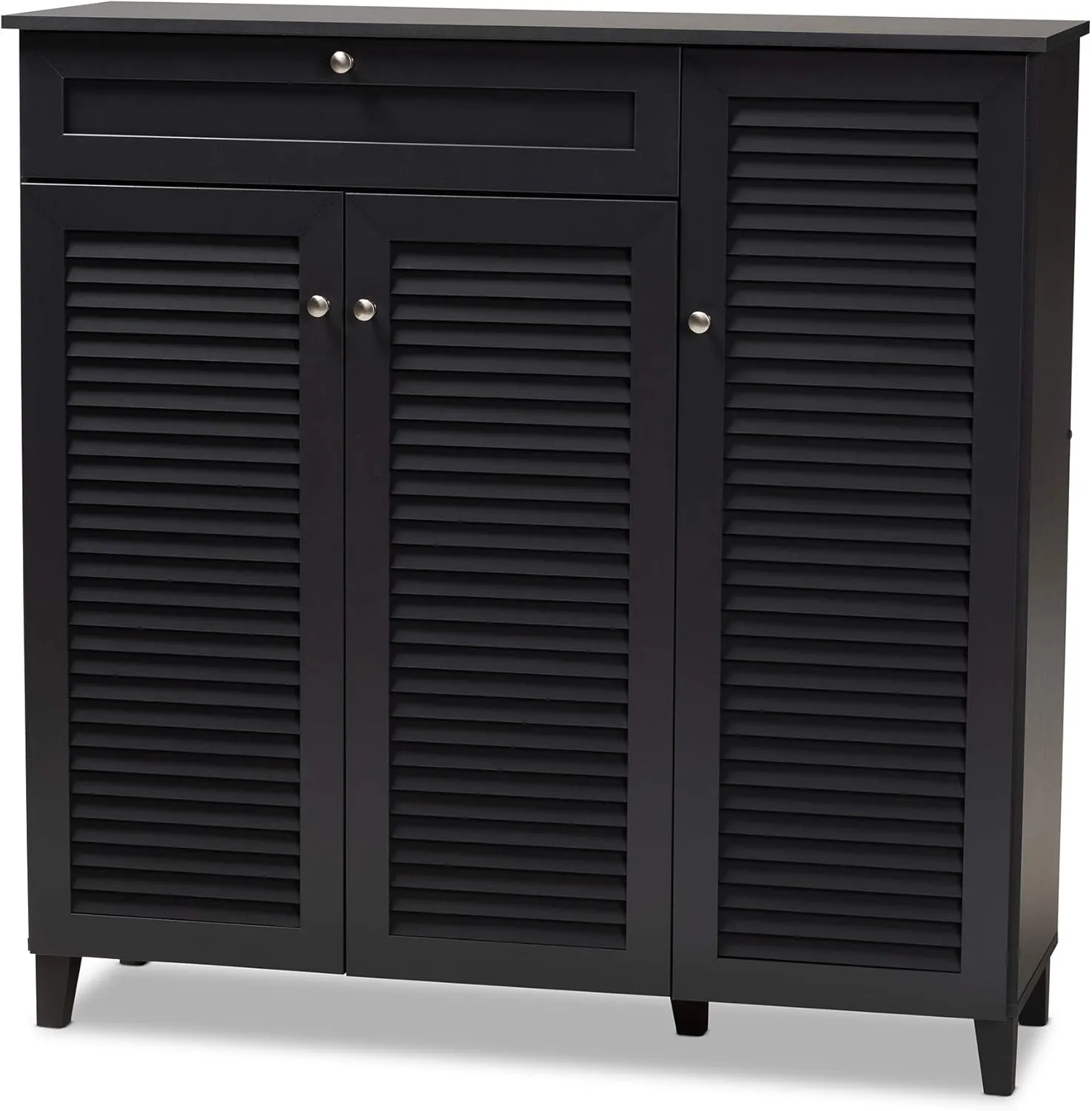 Baxton Studio Shoe Cabinets, One Size, Gray