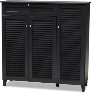 Baxton Studio Shoe Cabinets, One Size, Gray