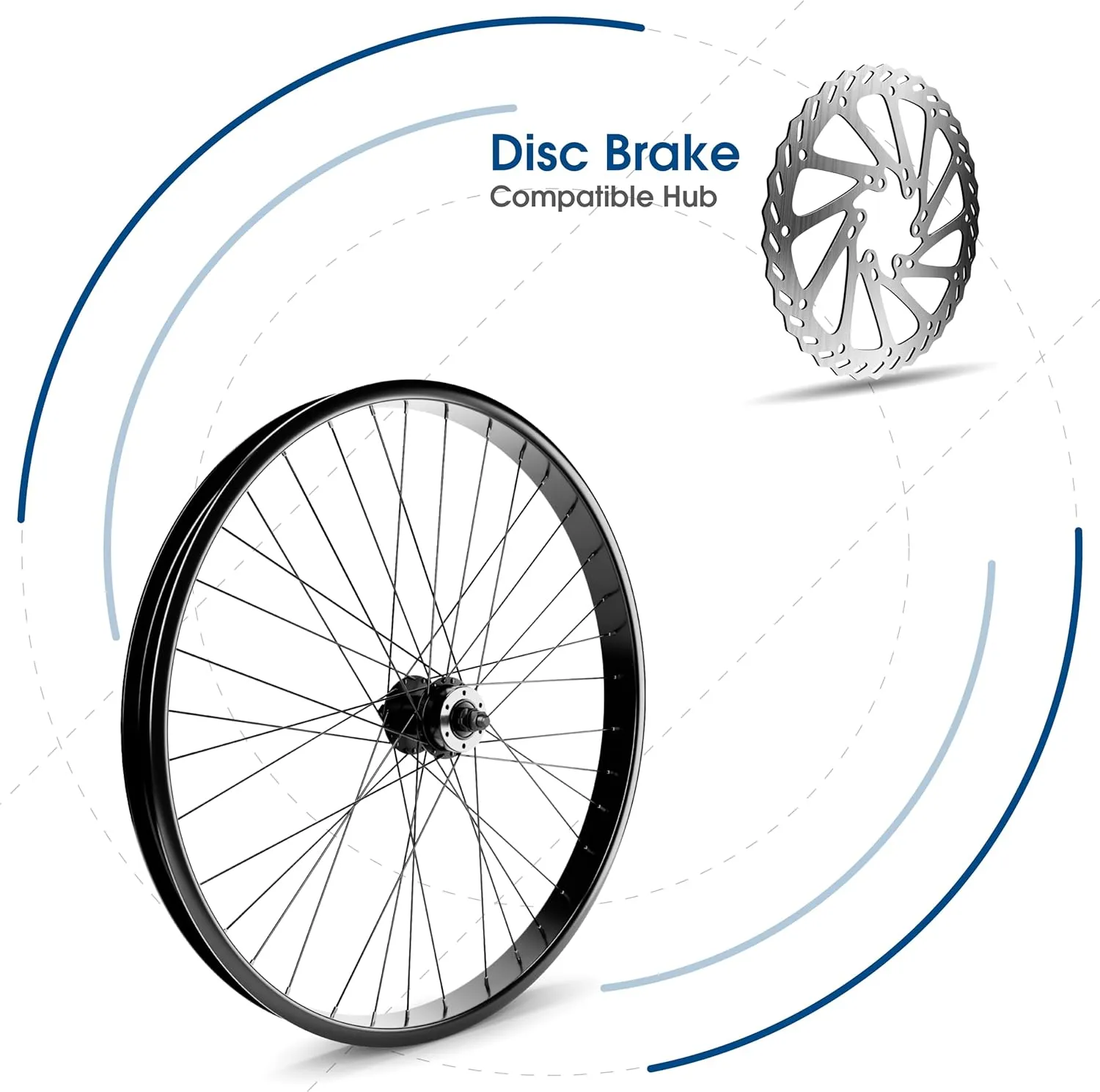 BBR Tuning Heavy Duty 12 Gauge 26Inch x 1.25 Inch Rear Bike Rim - Bicycle Wheel - Mountain Bicicleta