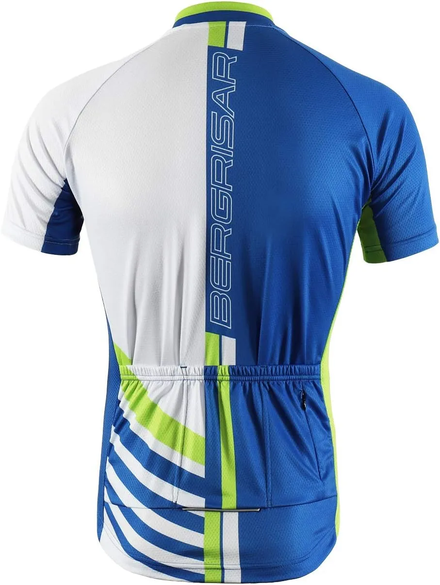 BERGRISAR Men's Cycling Jerseys Short Sleeves Bike Shirt