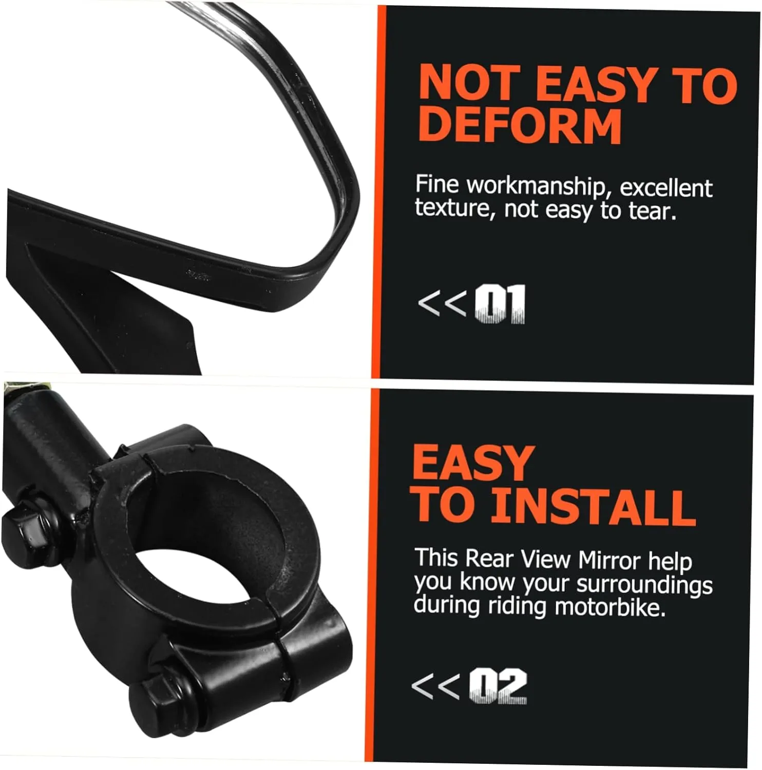 BESPORTBLE 3sets Bike Rear View Mirrors Wide Angle Handlebar Mirrors for Mountain Safety High Definition Vision for Enhanced Road Awareness