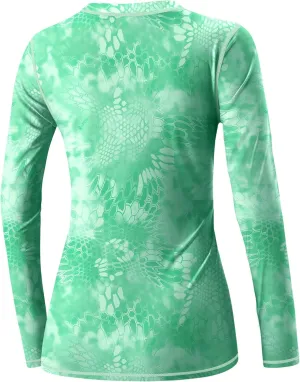 BesserBay Women’s UPF 50  Long Sleeve Rash Guard Sun Protection Outdoor Performance Shirts for Hiking Swim Fishing