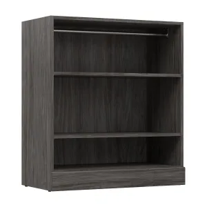 Bestar Versatile 36 W Small Closet Organizer - Walnut Grey|Petit organisateur de garde-robe Versatile de Bestar de 36 po (L) - gris noyer