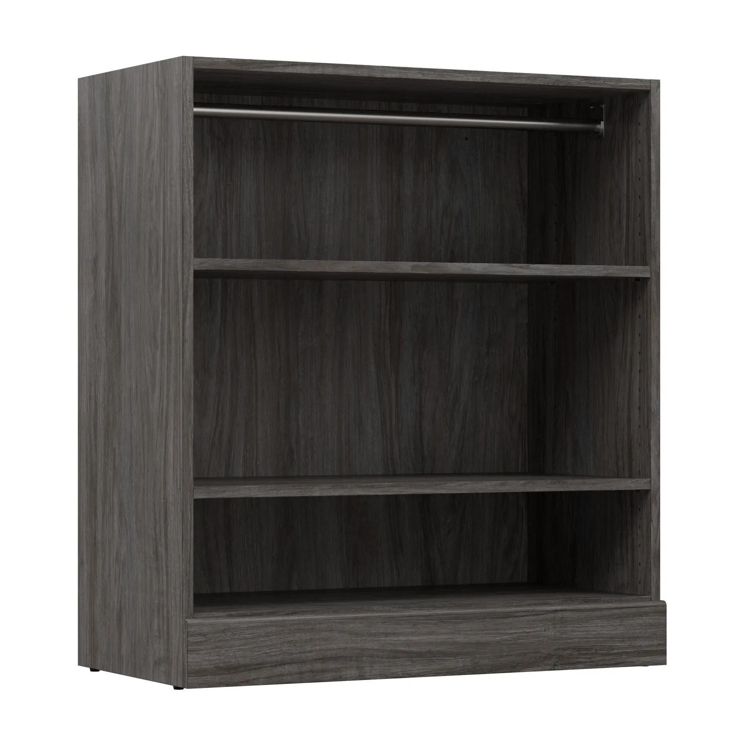 Bestar Versatile 36 W Small Closet Organizer - Walnut Grey|Petit organisateur de garde-robe Versatile de Bestar de 36 po (L) - gris noyer