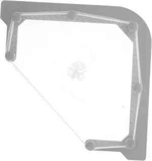 BESTOYARD Triangular Sink Drain Rack Mesh Bag Holder Large Capacity Easy to Install Space-saving Design