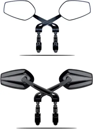 Bicycle Rearview Handlebar Mirrors 360 Degree Rotate Cycling Rear View Bike Handle Rearview Mirror