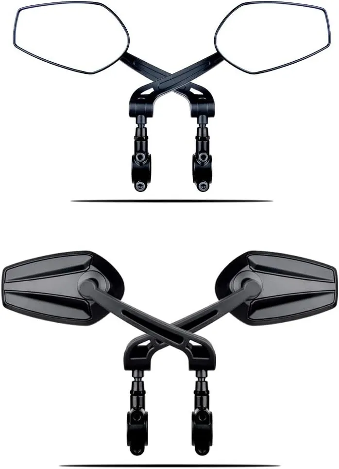 Bicycle Rearview Handlebar Mirrors 360 Degree Rotate Cycling Rear View Bike Handle Rearview Mirror