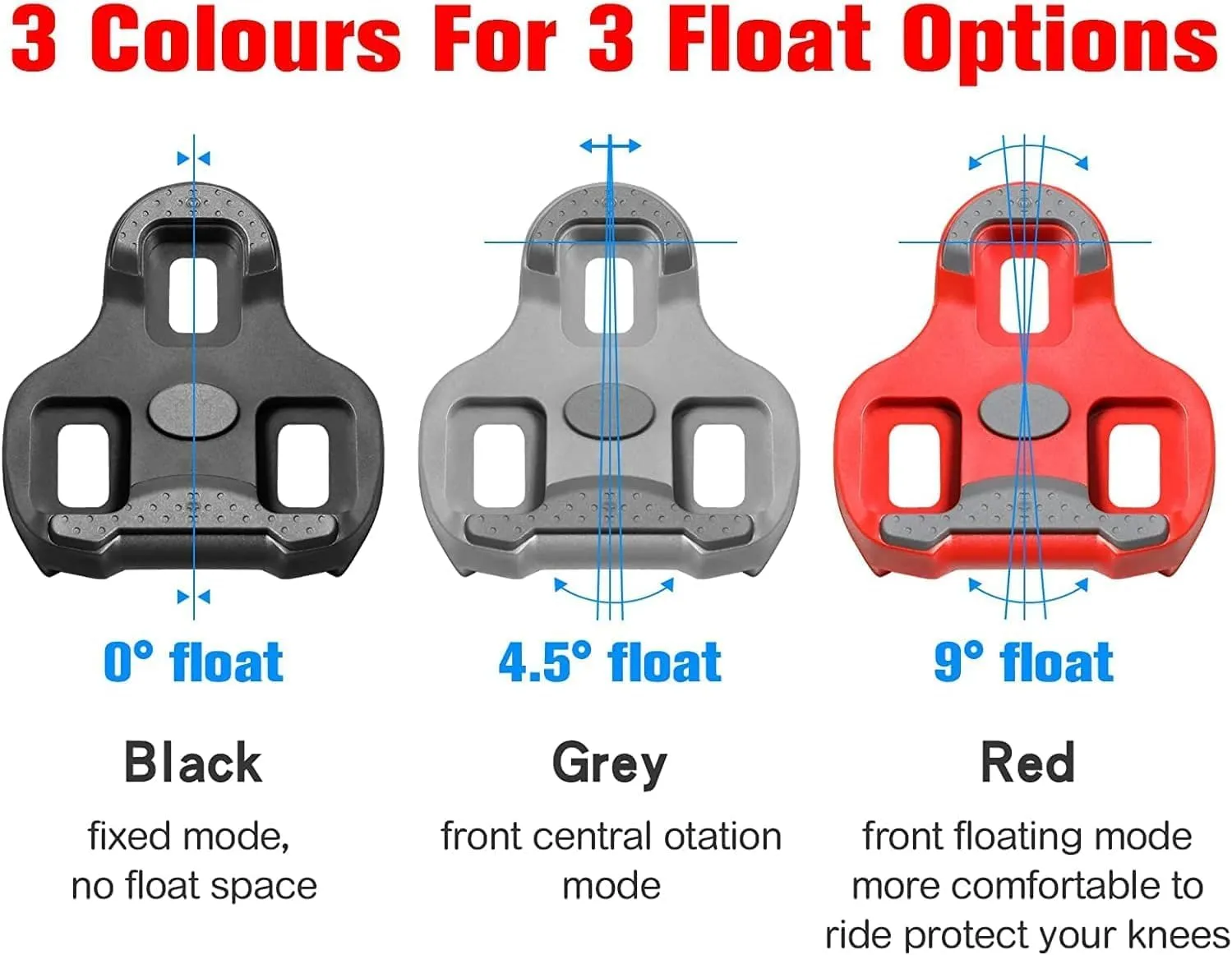 Bike Cleats Compatible with Look KEO Cleats for Indoor Peloton Outdoor Cycling Road & Bicycle Clips Clipless Spinning Cycle Shoes.Top Power Transfer, Customizable Stability