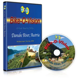 Bike-O-Vision - Danube River - Virtual Cycling Adventure - Perfect for Indoor Cycling and Treadmill Workouts - Cardio Fitness Scenery Video