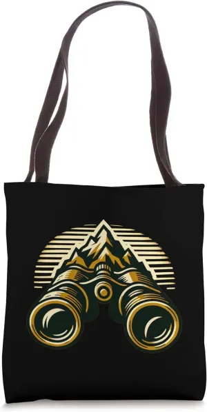 Binoculars Mountain Tote Bag
