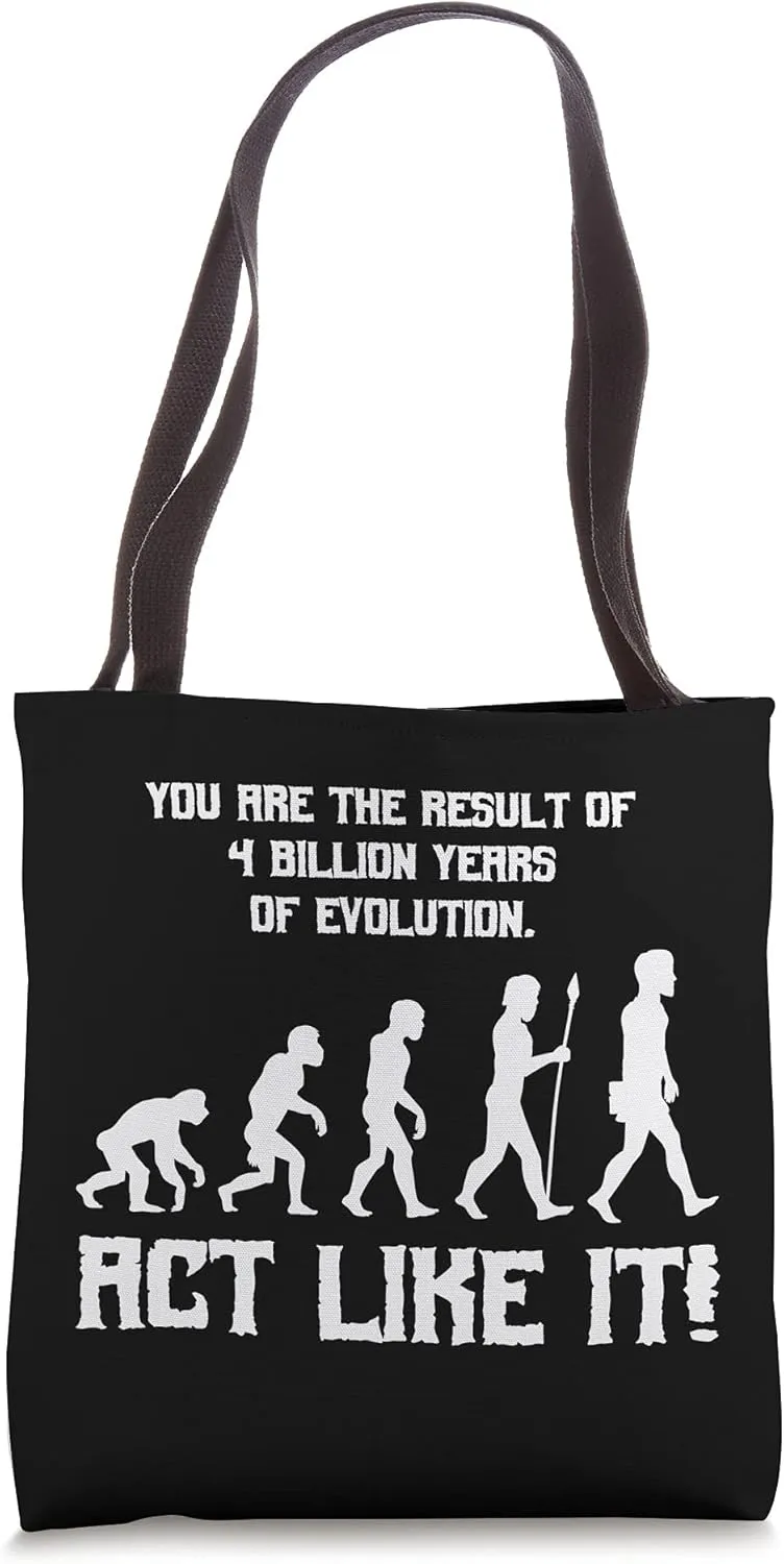 Biologist Evolution Darwin Student Teacher Biology Tote Bag