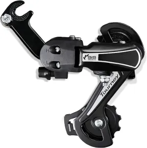 Black/Sliver Rear Derailleur RD-TY21B 6/7 Speed Direct Mount/Hanger Mount for Mountain Bike Kids Commuter Bike