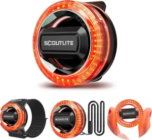 BlinkO Set 5 in 1, Wearable Outdoor Safety Light with Magnetic Clip, Wristband, Necklace and Keyring, Hands-Free EDC Flashlight, Clip-on Safety Light for Running, Hiking, Cycling, Dog Walking at Night