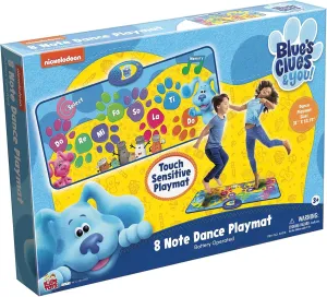BLUE'S CLUES & YOU: 8 Note Dance Playmat - Includes 4 Sounds & Memory Game Options, 31' x 13.75' Musical Mat, Ages 3 