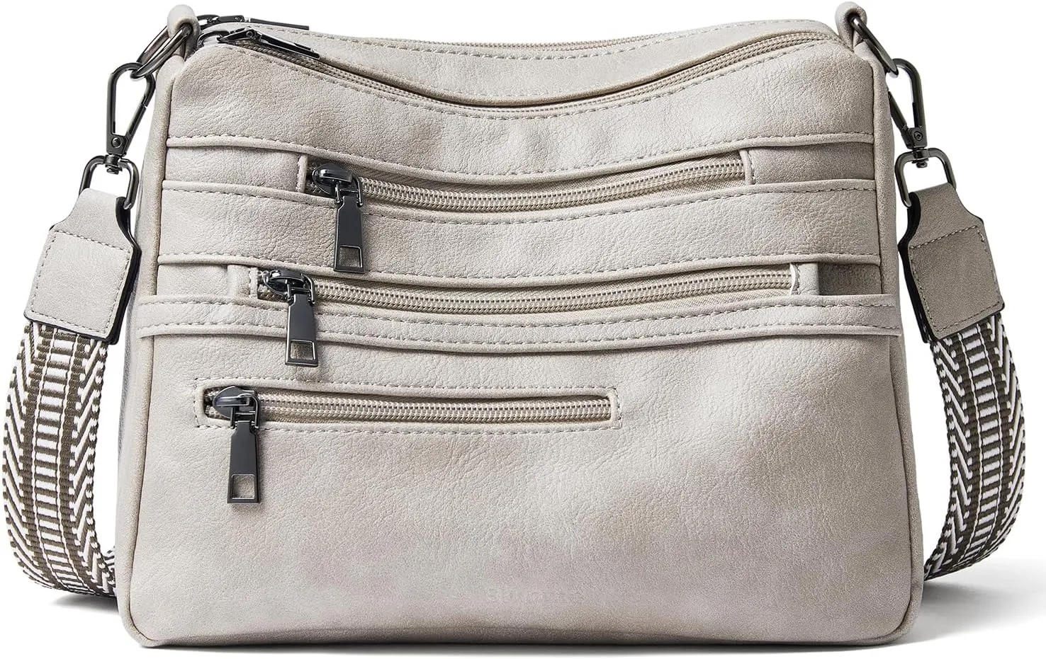 Bluome Crossbody Purses for Women, Vegan Leather Shoulder Bag Handbags Medium Hobo Bag with Guitar Strap
