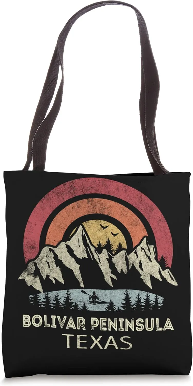 Bolivar Peninsula Texas Mountain Sunset Sunrise Kayaking Tote Bag