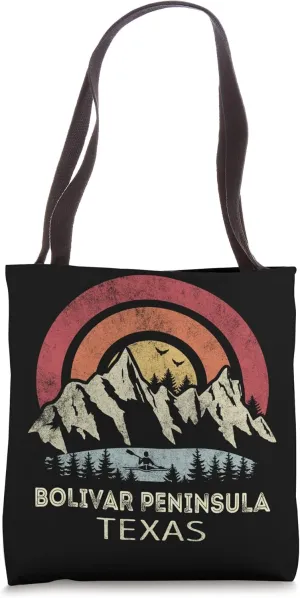 Bolivar Peninsula Texas Mountain Sunset Sunrise Kayaking Tote Bag