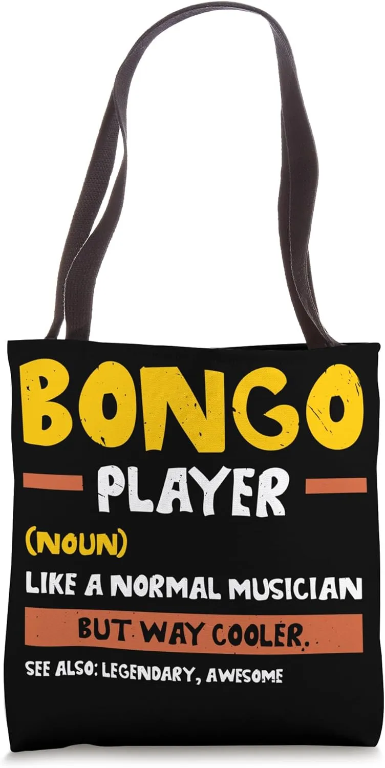 Bongo Player Instrumentalist Musical Instrument Musician Tote Bag