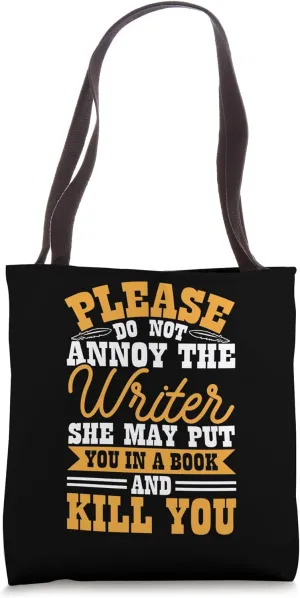 Book Writer Funny Quote Author Journalist Rewrite Novelist Tote Bag