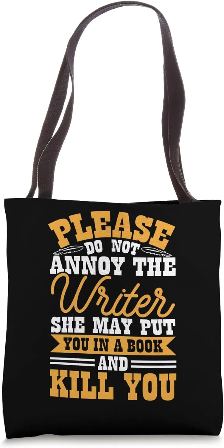 Book Writer Funny Quote Author Journalist Rewrite Novelist Tote Bag