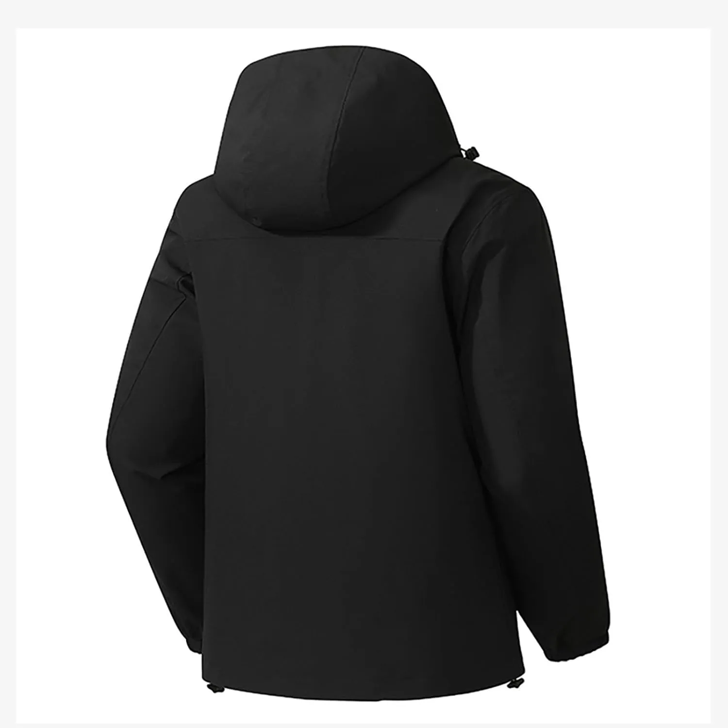 BOXIACEY Rain Jacket Women Lightweight Packable Hooded Rain Coat Windbreaker Plus Size Waterproof Raincoat with Pockets