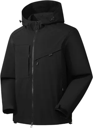 BOXIACEY Rain Jacket Women Lightweight Packable Hooded Rain Coat Windbreaker Plus Size Waterproof Raincoat with Pockets