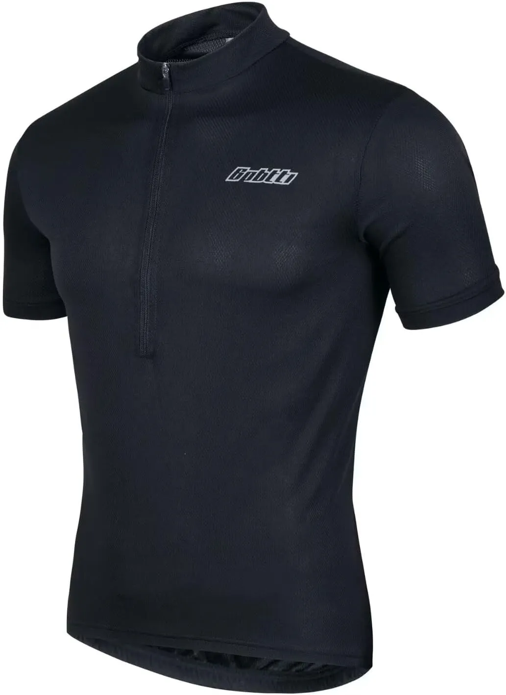 bpbtti Men's Cycling Jersey Short Sleeve Bike Biking Shirts with Half Front Zipper & 3-Rear Pockets