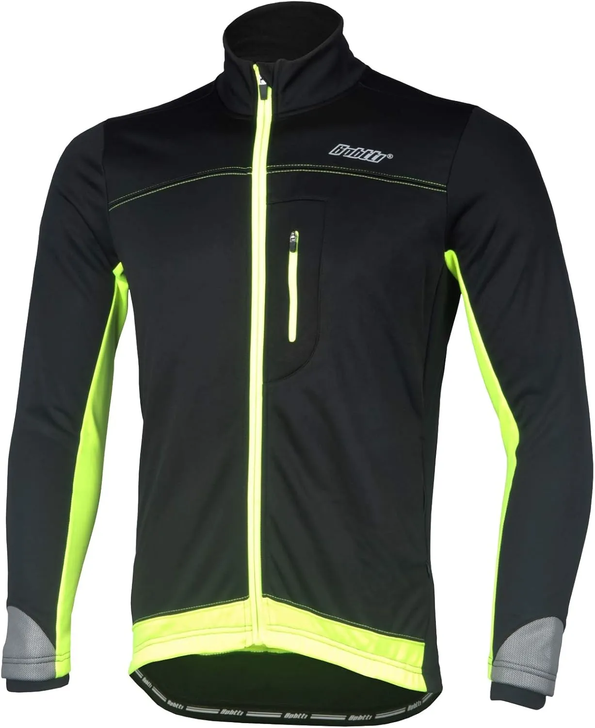 bpbtti Men’s Softshell Cycling Running Thermal Jacket Proformance Coat for Winter – Windproof, Breathable and Reflective