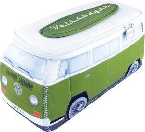 BRISA VW Collection Volkswagen Neoprene Universal Makeup Cosmetics Toiletry Travel Pharmacy Bag in T2 Bus Design (Large)