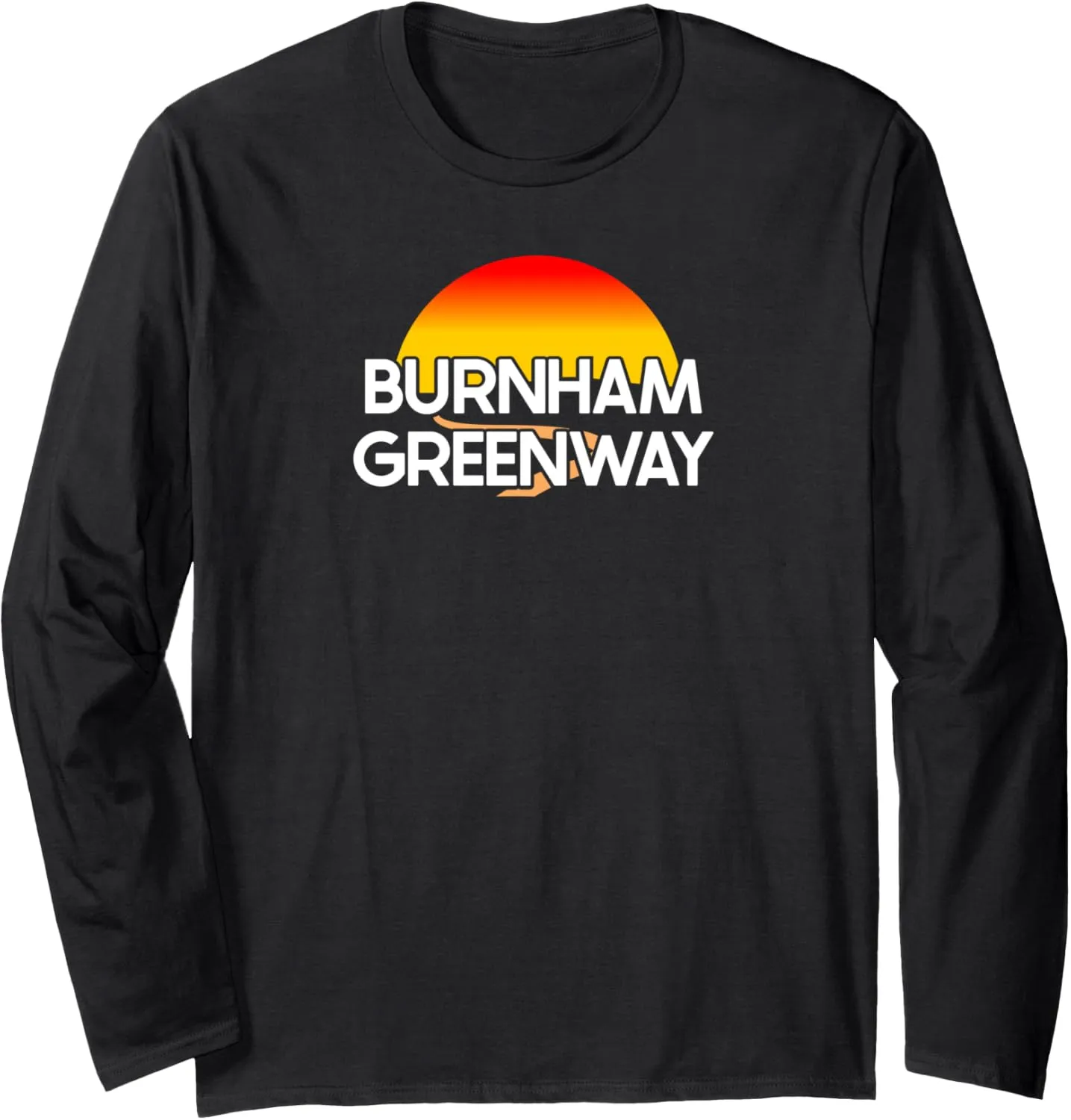 Burnham Greenway USA Rail Trail Biking Long Sleeve T-Shirt