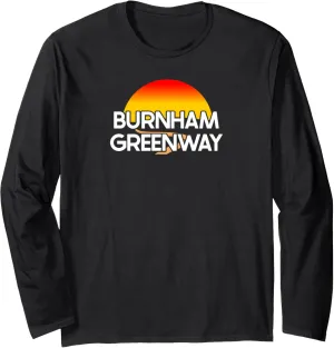 Burnham Greenway USA Rail Trail Biking Long Sleeve T-Shirt